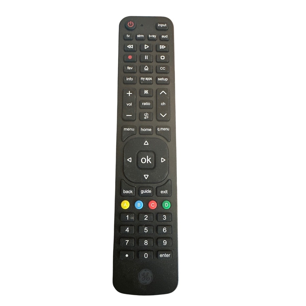 Jasco GE Universal Remote Control Black 57818 CL6 7252 Replacement TV Audio